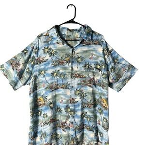 Batik Bay Hawaiian Men’s Vintage Shirt 100% Rayon